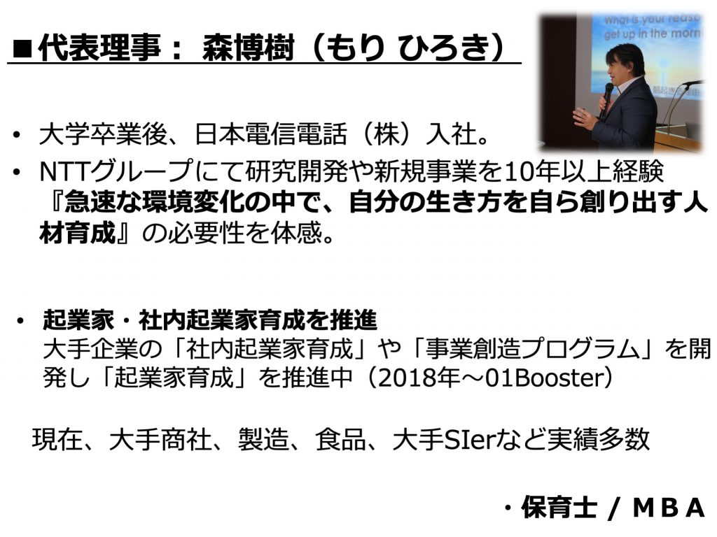 代表理事 森博樹